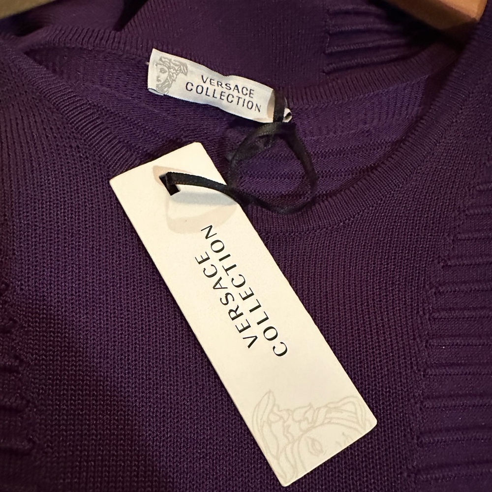 VERSACE Collection Purple Large Dress ~NWT - Picture 6 of 8